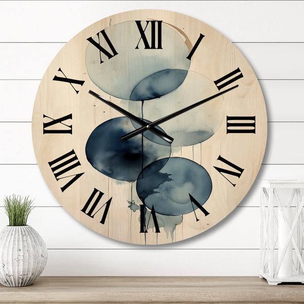 Bless international Ramn Solid Wood Wall Clock | Wayfair