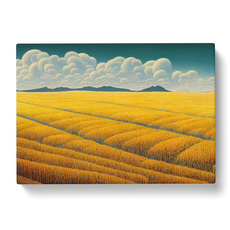 Mind Blowing Wheat Field - Wrapped Canvas, 35cm H x 50cm W x 3cm D