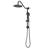 10" Rain Shower Head And Handheld - Matte Black Metal Wall Mounted System With Relaxing Experience