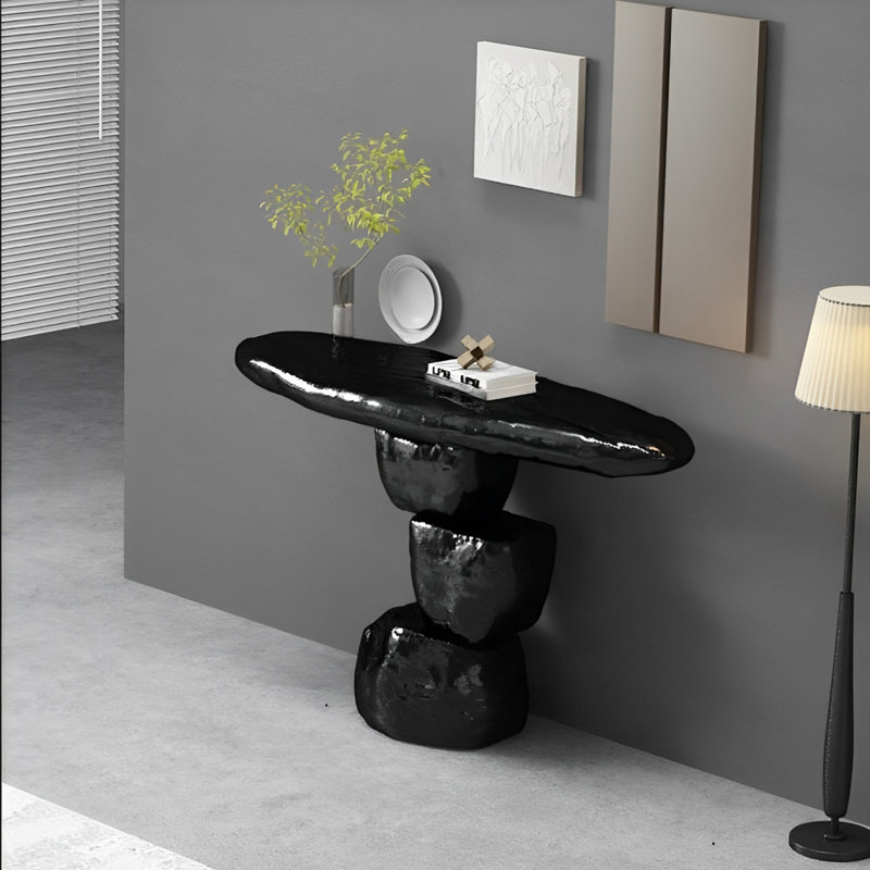 Console Modern Minimalist Art Design, Noir, H 35,43 po x l 47,24 po x P 15,75 po