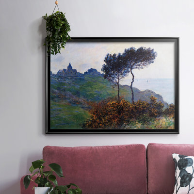 «Church At Varengeville», reproduction d'art encadrée sur toile par Claude Monet