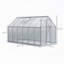 Serre argentée robuste avec cadre en aluminium l 12,3 pi x P 6,2 pi x H 6,5 pi Silver