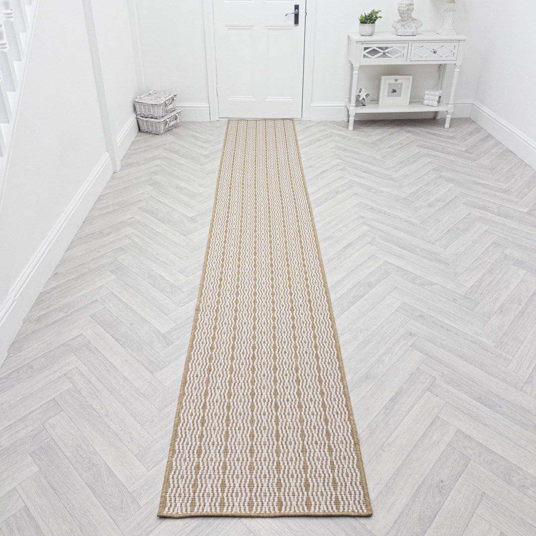 Runner Striped Flatweave Area Rug