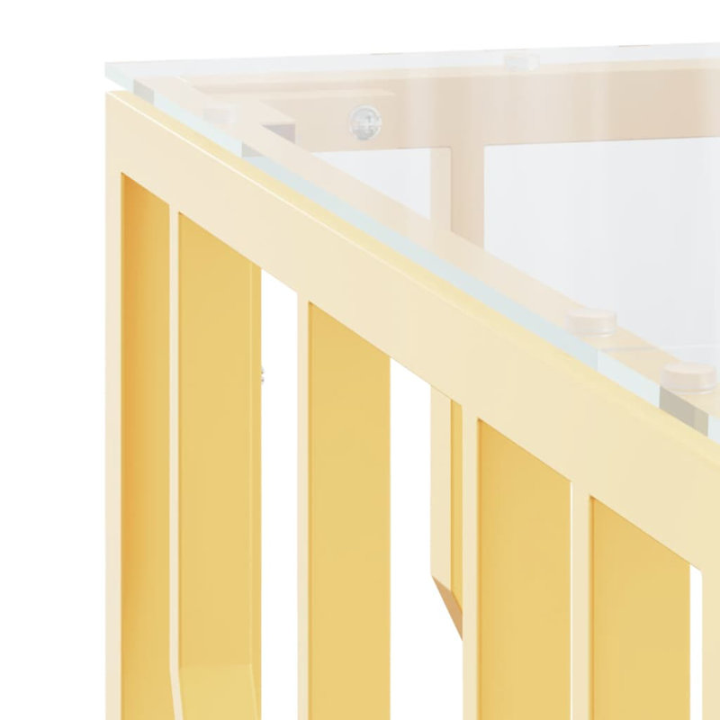Lyster Frame Coffee Table, 40cm H x 80cm W x 80cm D, Gold