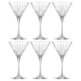 Martini - Glass - Stemmed - Glasses - Set of 6 - 7 Oz. - Made in Europe - by barski