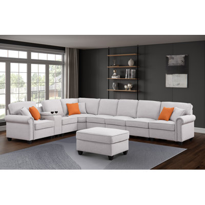 Nyellie Upholstered L-Shaped Sectional