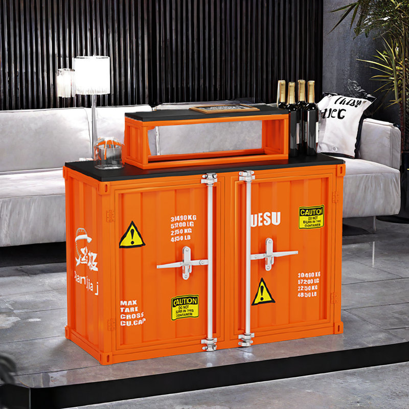 Buffet de style contenant avec plateau en bois 47,24, 39.3" H x 59.1" W x 31.4" D