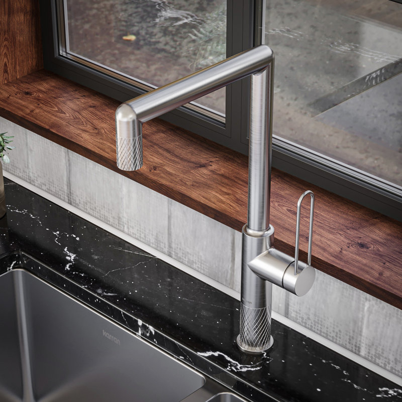 Karran Sherman Kitchen Faucet, Stainless Steel