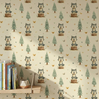 Papier peint fantaisiste amovible