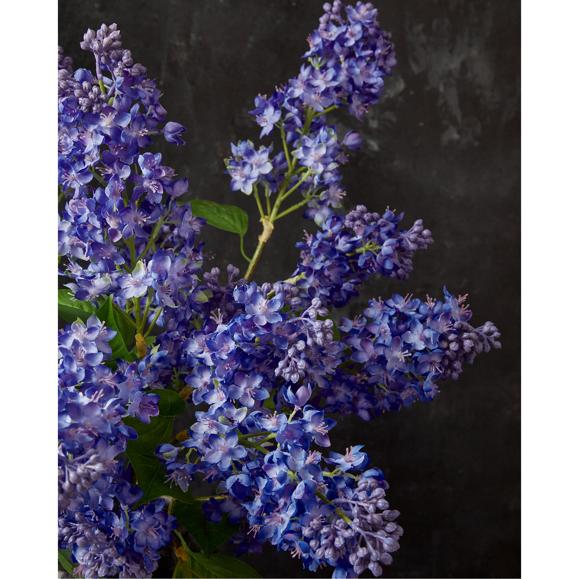 17" Artificial Lilac Flowers - (Set Of 6), Blue