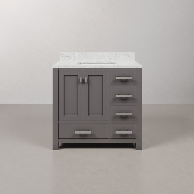 Steve 36'' W Single Vanity, Gray