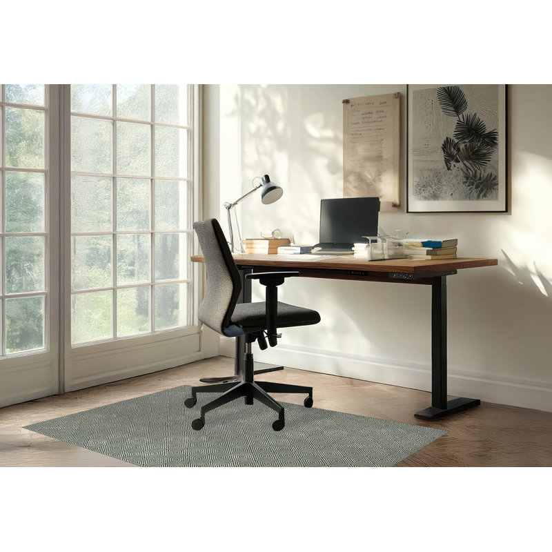 Tapis de bureau léger Ikat, L 6 pi x L 4 pi, Chimichurri