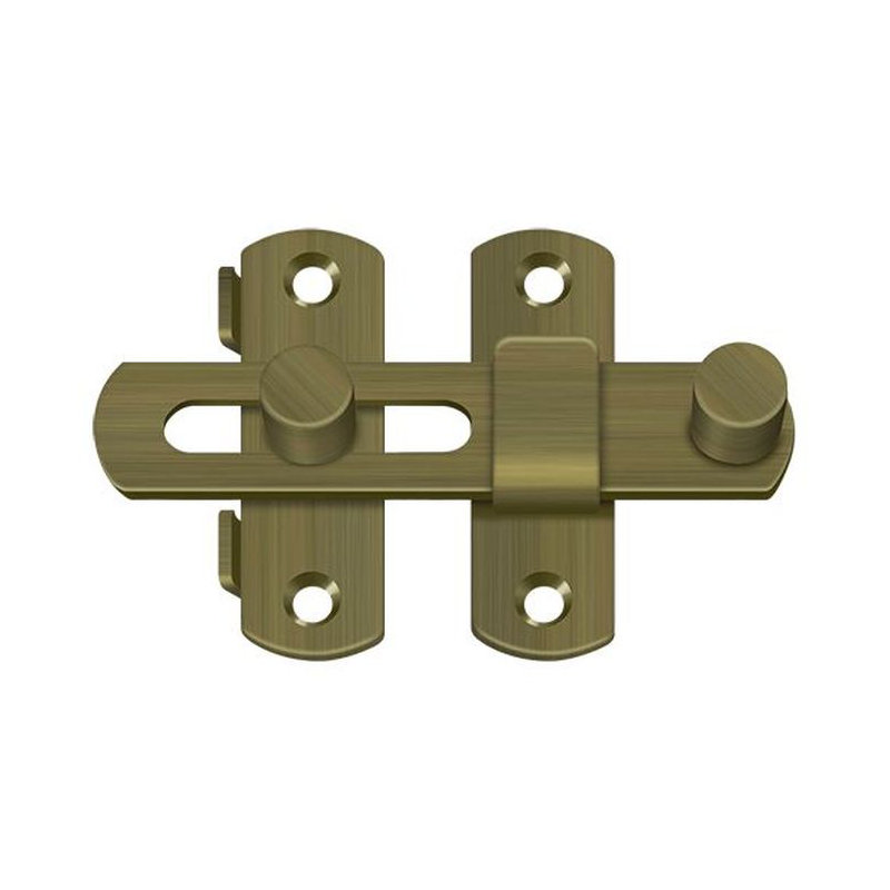 Loquet de 3 1/2 po Deltana DL35U5; finition laiton antique, Laiton antique