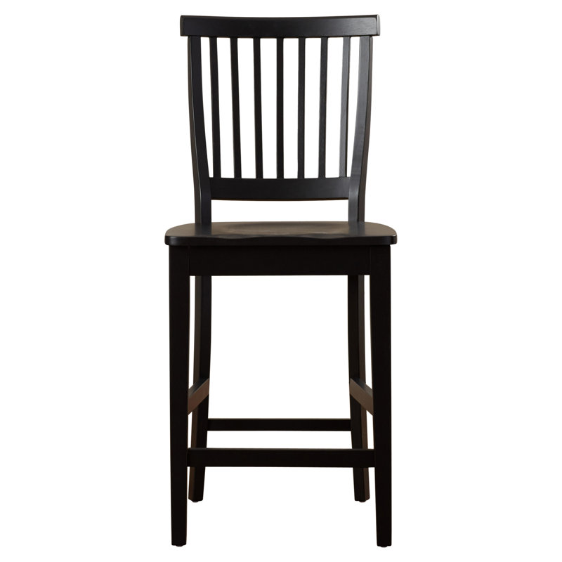 Almendra Solid Wood Counter Stool, Ebony