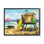 «Lifeguard Hut On Beach» encadré sur bois par Robin Altman, peinture