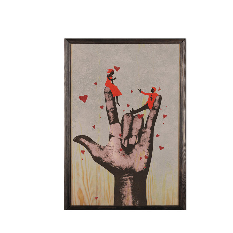 Perry Single Picture Frame Print on Wood, 70cm H x 50cm W x 2cm D