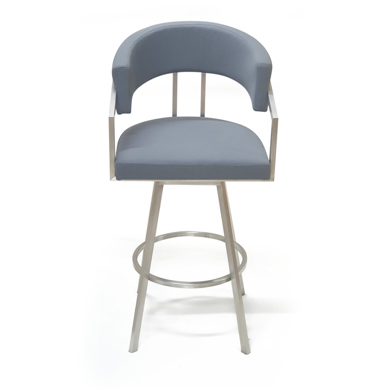 Matera Upholstered Stool with Metal Frame