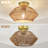 Tamoa Rattan Semi Flush Mount-923291063-878339080