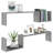 vidaXL Wall Shelves Engineered Wood Living Room Display Shelf Multi Colors