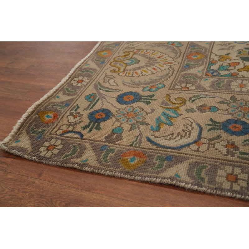 Tapis traditionnel rétro en laine 10 x 12
