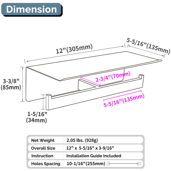 Dimensions du produit