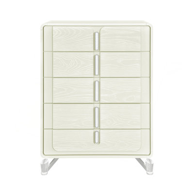 Vertical Chest With Aligned Handle Design & Smooth Panel Finish