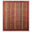Aryana Wool Striped Area Rug in Red
