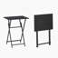 Ensemble de 2 tables-plateaux pliables, table d'appoint pliable, table de collation portative pour salon, chambre à coucher, bureau, petit espace, sans assemblage-953922695-953922715