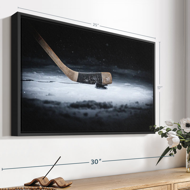 Impression sur toile Winter Hockey, H 17 po x l 25 po
