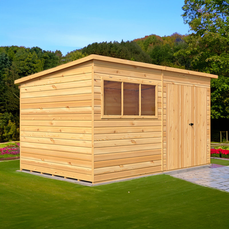 Shire Ranger Premium Shiplap Shed Workshop 12 Ft X 8 Ft