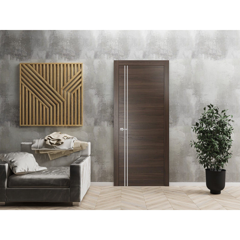 Porte intérieure moderne avec poignée | Planum 0310 | Garniture simple à panneau simple Regural | Salle de bain
