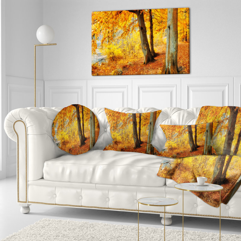 Coussin paysage d'automne, Rectangulaire, 12 po x 20 po