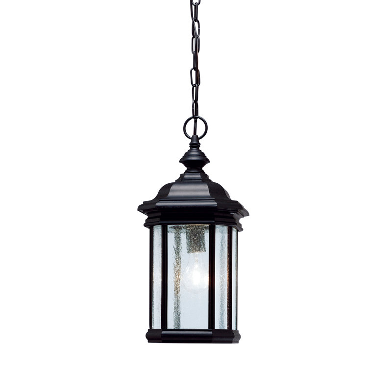 Lanterne suspendue d'extérieur 1 lumière Vanna, Noir