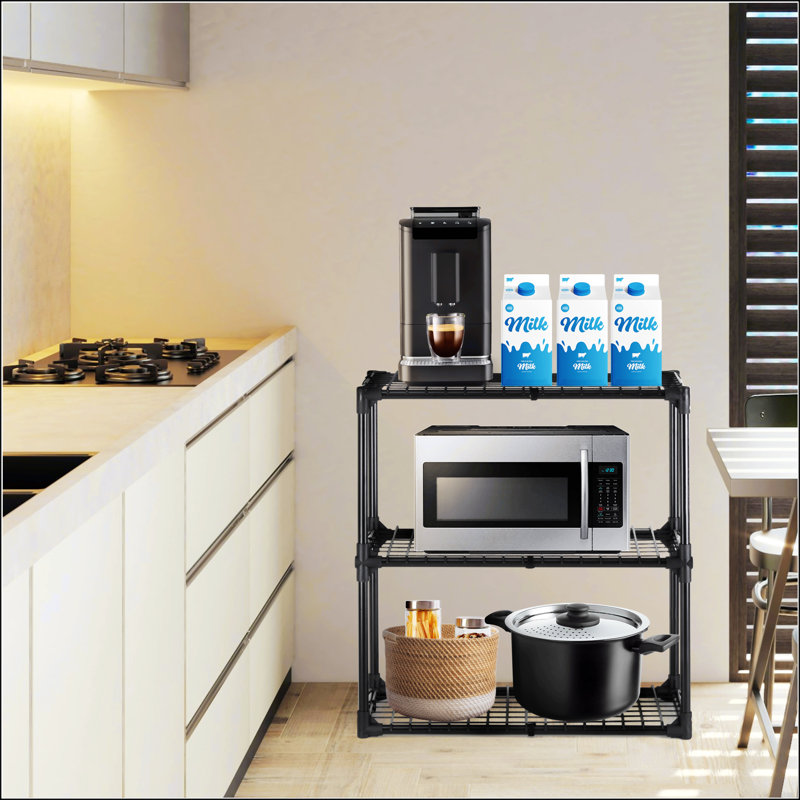 Support à 3 tablettes, (3 tablettes) H 31 po x l 29 po x P 14 po