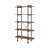 Eligha 6-Shelf Bookcase in Rustic Oak and Black-111786976