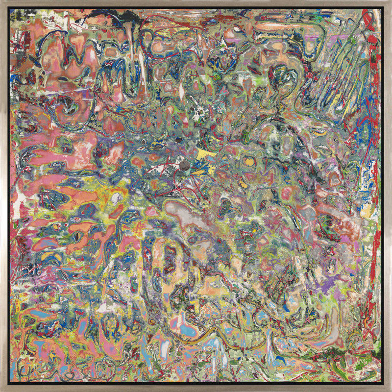 Sanctuary Painting, 48" H x 48" W, Silver Framed