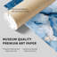 Abstrait art moderne abstrait en marbre bleu cristal VI-1482136976