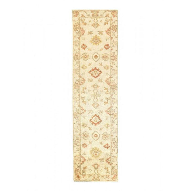 Wool Oriental Area Rug in Ivory