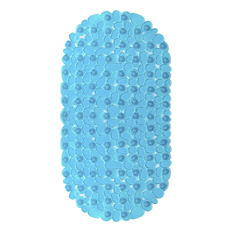 Tapis de douche en velours Falkirk, Bleu clair