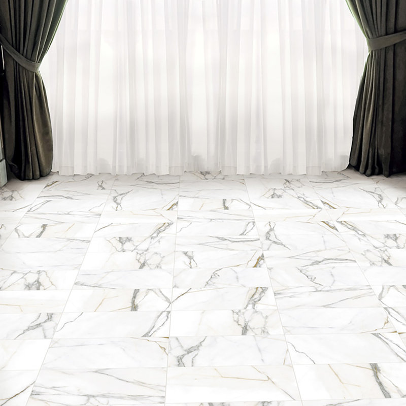 12" x 24" Porcelain Stone Look Wall & Floor Tile, Italia Polished
