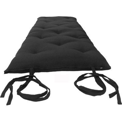 Full Size Black Traditional Japanese Floor Futon Mattresses 80 x 54 x 3,Foldable Cushion Mats by Ebern Designs