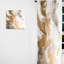 Gold And Grey A Marble Effect IV - Abstract Marble Marble Room Darkening Curtain - 1 Panels-107581505