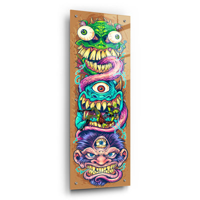 " Monster Faces Skateboard " by Flyland Designs
