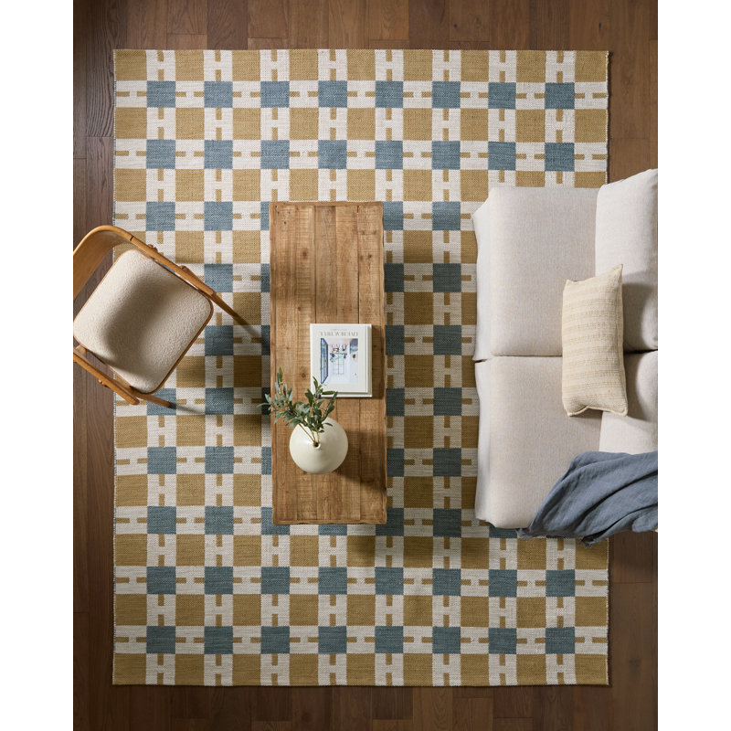 Tapis de couloir intérieur / extérieur brun / bleu Amren RYT03, Vert