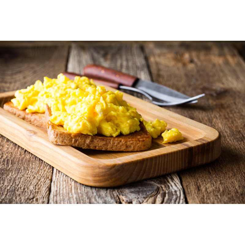 Scrambled Eggs On Toast - Wrapped Canvas Print, 81cm H x 122cm W x 3.8cm D