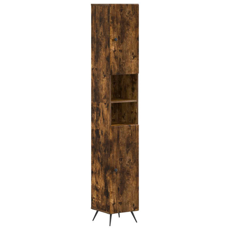 Linen Cabinet, Smoked Oak