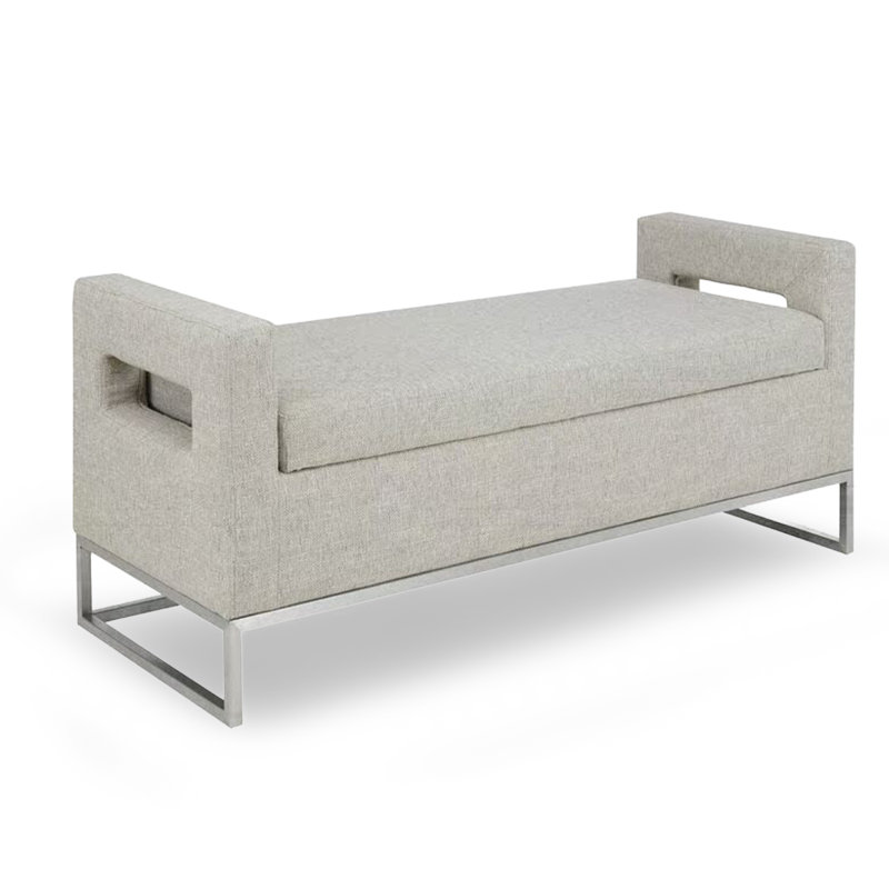 Repose-pieds en velours avec accoudoirs Modern