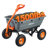 VEVOR Dump Cart, Poly Garden Dump Cart with Easy to Assemble Steel Frame, Dump Wagon