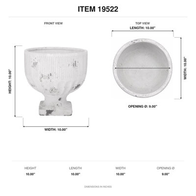 Lou Goblet-Style Pedestal Planter