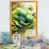 Impression dorée sur toile encadrée